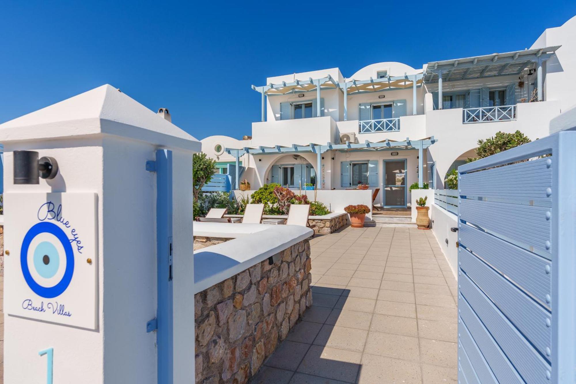 Blue Eyes Beach Villas Monólithos Esterno foto